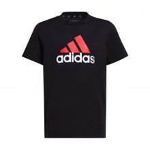 Adidas Hr6369 T-shirt Logo Bicolor Bambino Abbigliamento Bambino