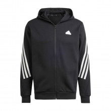 Adidas Ir9159 Felpa Full Zip Con Cappuccio Future Icons 3 Stripes Sport Style Uomo