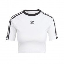 Adidas Originals Ip0662 T-shirt Crop 3 Stripes Donna Sport Style Donna