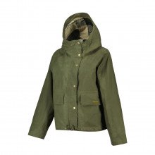 Barbour Lsp0090 Parka Corto In Cotone Showerproof Nith Donna Giacconi Donna