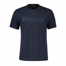 Blauer 23sbluh020944547 T Shirt Porta Logo Tono Su Tono Casual Uomo