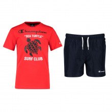 Champion 306052 Completo T-shirt+ Boxer Mare Bambino Abbigliamento Bambino