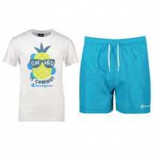 Champion 306392 Completo T-shirt + Boxer Bambino Abbigliamento Bambino