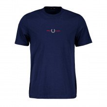 Fred Perry M1609 T-shirt Embroidered Logo Casual Uomo