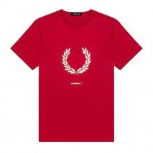 Fred Perry M1684 T Shirt Print Registration Casual Uomo