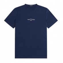 Fred Perry M4580 T-shirt Logo Embroidered Casual Uomo