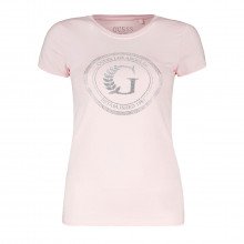 Guess W1ri14kakz2 T-shirt Stretch New Logo Cerchio Donna Casual Donna