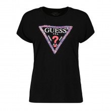 Guess W3gi39k68d2 T Shirt Over Visc Stretch D3 Flowers Donna Casual Donna