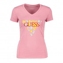 Guess W3ri59j1314 T-shirt Scollo V Logo Amalia Donna Casual Donna