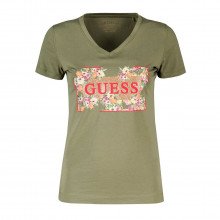 Guess W4gi23j1314 T-shirt Flowers Donna Casual Donna