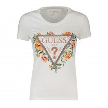 Guess W4gi24j1314 T-shirt Flowers Donna Casual Donna