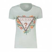 Guess W4gi24j1314 T-shirt Flowers Donna Casual Donna