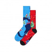 Happy Socks P000325 2-pack Happy Holidays Gift Set Casual Uomo