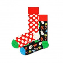 Happy Socks Xbds02ct 2-pack Big Dot Sock Gift Set Donna Casual Donna