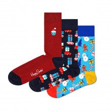 Happy Socks Xdtg08ct 3-pack Decoration Time Gift Set Casual Uomo