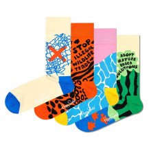 Happy Socks Xwwf09ct Wwf 4-pack Gift Set Casual Uomo