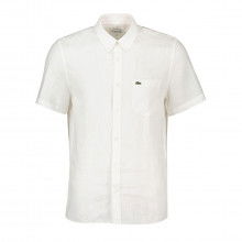 Lacoste Ch5699 Camicia Manica Corta In Lino Casual Uomo