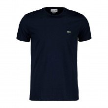 Lacoste Th6709 T-shirt Logo In Cotone Pima Blu Casual Uomo