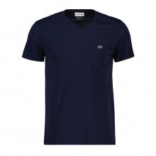 Lacoste Th6710 T-shirt Scollo V In Cotone Pima Casual Uomo