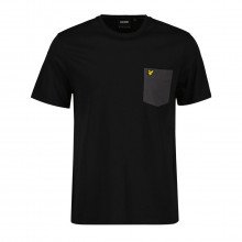 Lyle & Scott Ts831 T-shirt Taschino A Contrasto Logo Casual Uomo