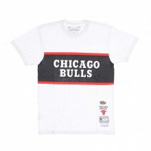 Mitchell & Ness Fh21app004 T-shirt Block Chicago Bulls Abbigliamento Basket Uomo