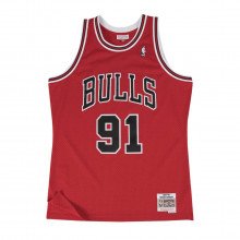 Mitchell & Ness Smjygs18154 Canotta Swingman Rodman 91 Bulls Squadre Basket Uomo