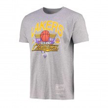 Mitchell & Ness Tcrwintl130 T-shirt Champions 1987 Lakers Abbigliamento Basket Uomo