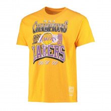 Mitchell & Ness Tcrwintl131 T-shirt 3x Champions Lakers Abbigliamento Basket Uomo