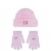 Nike 9a3070 Set Beanie Gloves Cozy Bambina Abbigliamento Bambino Junior