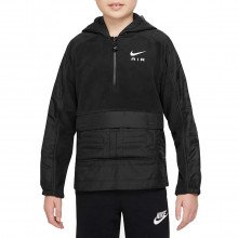 Nike Dv3066 Felpa Mezza Zip Con Cappuccio Air Winterized Bambino Abbigliamento Bambino