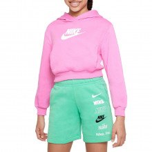 Nike Fd2925 Felpa C/capp Crop Club Bambina Abbigliamento Bambino