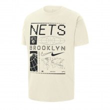 Nike Fq6077 T-shirt Cts Ww Mx90 Nets Abbigliamento Basket Uomo