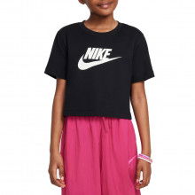 Nike Fz5548 T-shirt Crop Logo Futura Bambina Abbigliamento Bambino