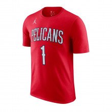 Nike Jordan Cv9996 T-shirt Name Number Statement Williamson Pelicans Abbigliamento Basket Uomo