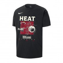 Nike Jordan Fq6107 T-shirt Nba Max90 Miami Heat Abbigliamento Basket Uomo