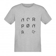 Norrona 3415 T-shirt Cotton Slant Logo Abbigliamento Montagna Uomo