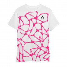 Nytrostar Ns003 T-shirt Fuxia Fluid Print Abbigliamento Padel Uomo
