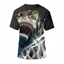 Nytrostar Ns019 T-shirt Shark Print Abbigliamento Padel Uomo