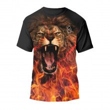 Nytrostar Ns021 T-shirt Lion Print Abbigliamento Padel Uomo