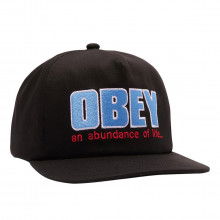 Obey 100490120 Cappellino Obey Abundance 5 Accessori Uomo