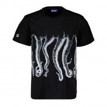 Octopus 22wots03 T-shirt Censored Outline Street Style Uomo