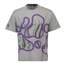 Octopus 23sots55 T-shirt Stained Street Style Uomo