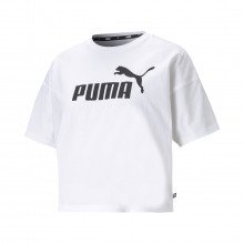 Puma 586866 T-shirt Crop Esseltial Logo Donna Sport Style Donna