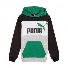 Puma 679718 Felpa Con Cappuccio Essentials Block Bambino Abbigliamento Bambino