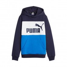 Puma 849081 Felpa Con Cappuccio Essential Block Bambino Abbigliamento Bambino