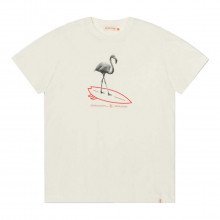 Revolution 1346fla T Shirt Loose Stampa Flamingo Casual Uomo