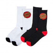 Santa Cruz Sca Calze Classic Dot Sock (2 Pack) Street Style Uomo