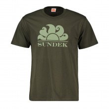 Sundek M021tej7800 T-shirt Logo A Contrasto Casual Uomo