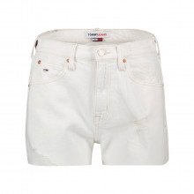 Tommy Jeans Dw0dw15611 Bermuda In Denim Hot Pant Short Donna Casual Donna