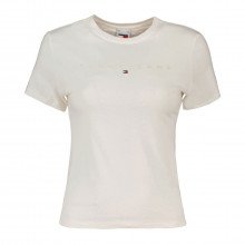 Tommy Jeans Dw0dw17827 T-shirt Slim Linear Logo Donna Casual Donna